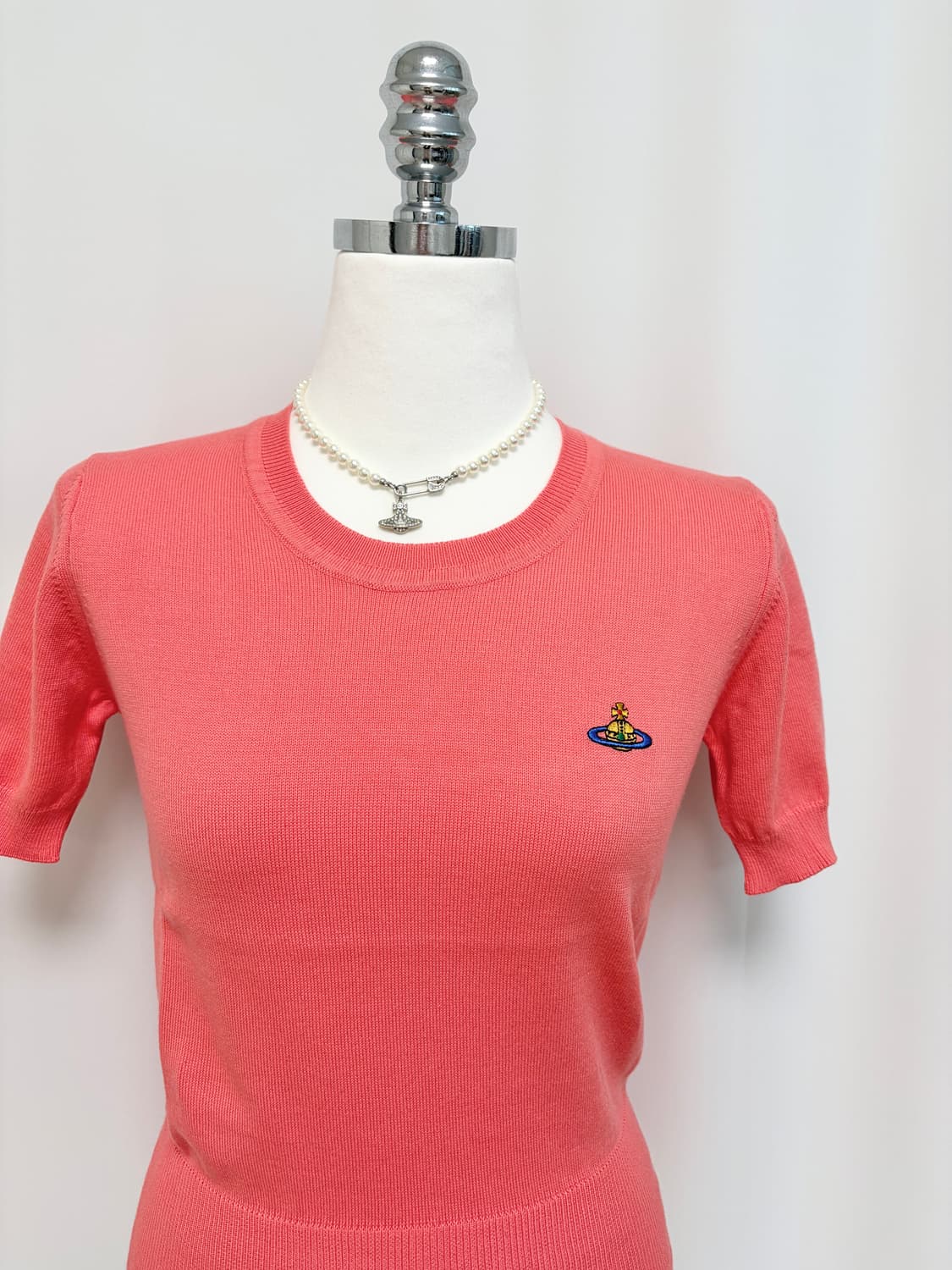 비비안웨스트우드 베아 탑 코랄 니트 상품이미지4