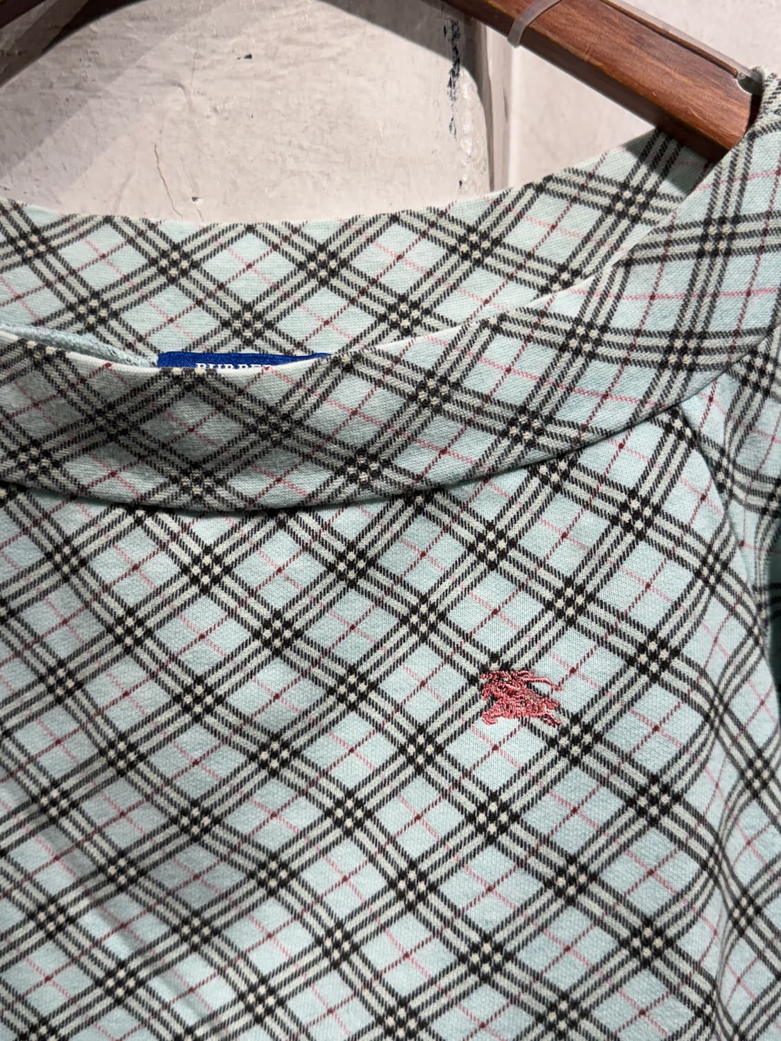 [9433]Burberry blue check t-shirt 상품이미지4