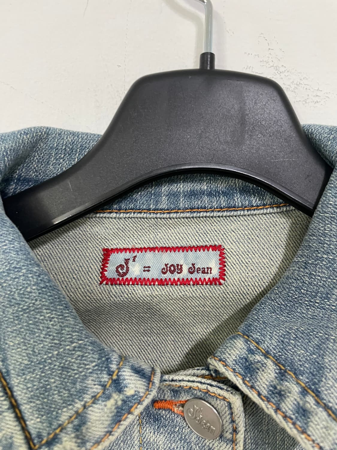 joy jean 자수 크롭 데님 청자켓 상품이미지5