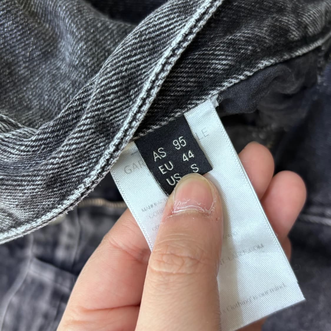 US(s) 가먼트레이블 블랙 데님 팬츠 0424E 상품이미지3