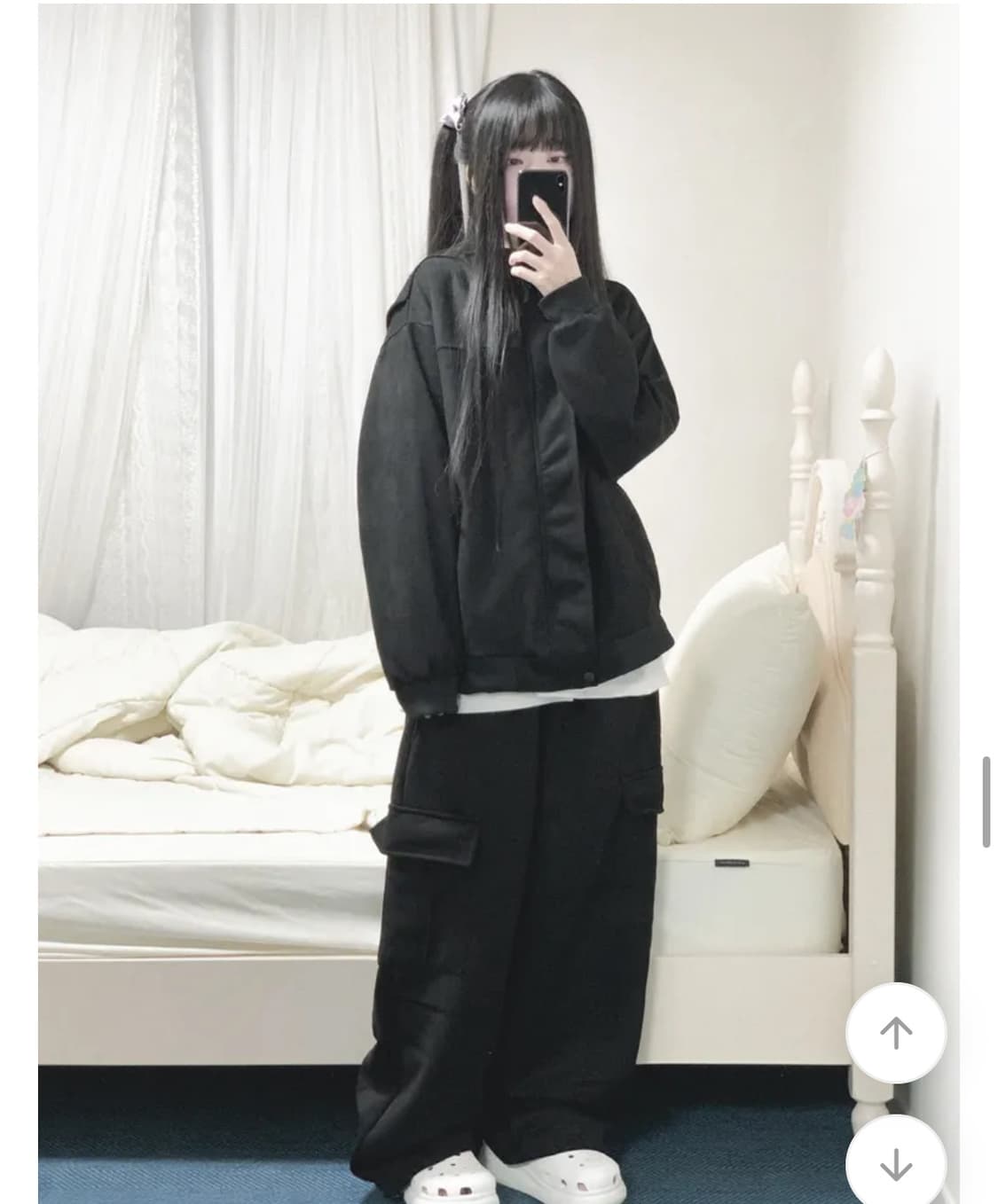스웨이드 블루종 숏점퍼 상품이미지4