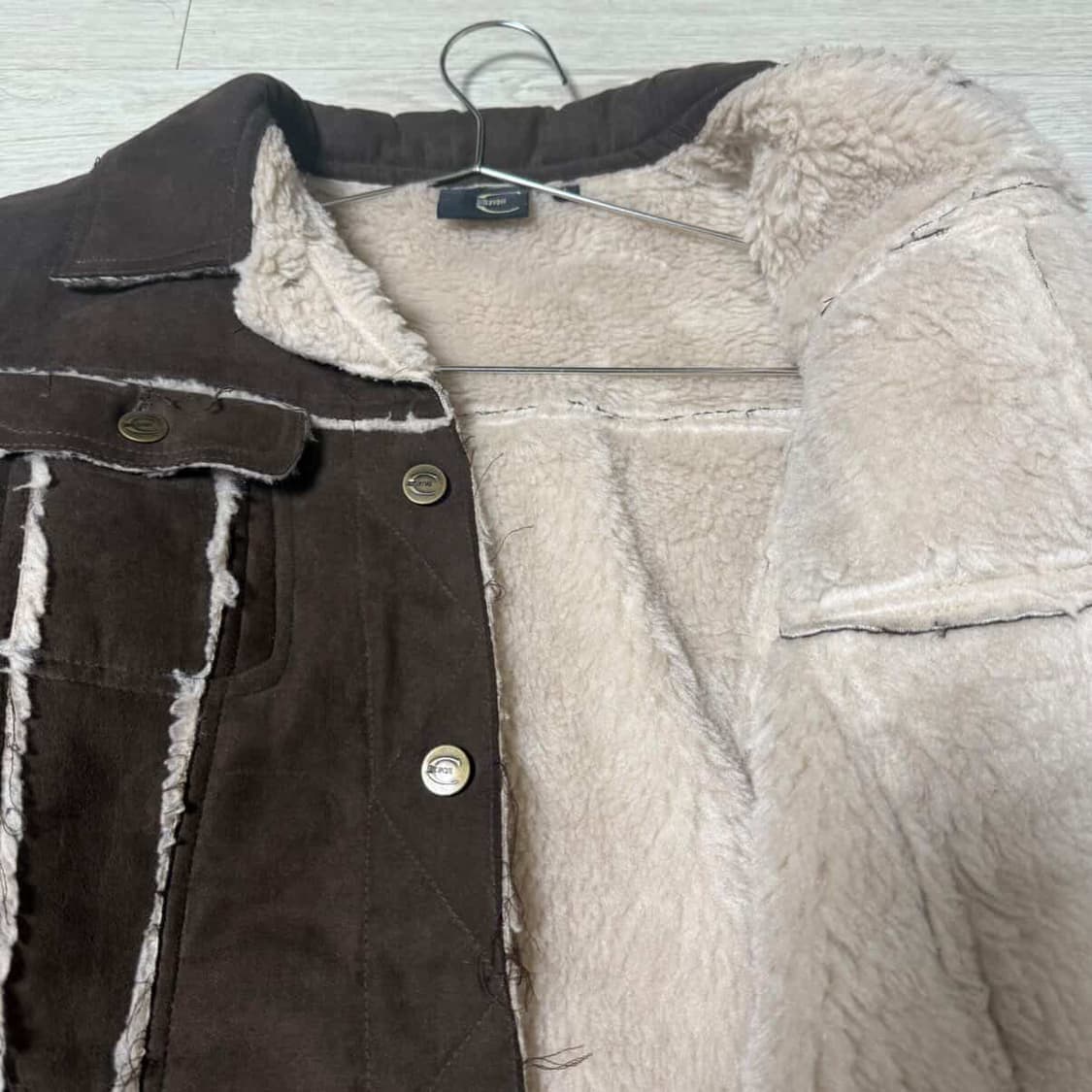 Roberto Cavalli Shearling Trim Brown Sue 상품이미지2