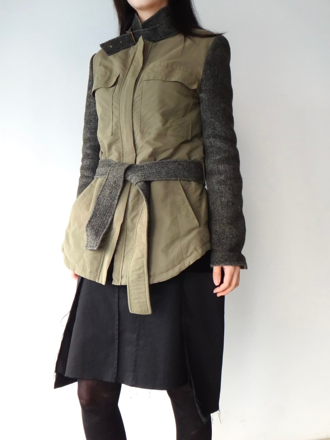 TIME safari mix jacket / khaki 상품이미지5