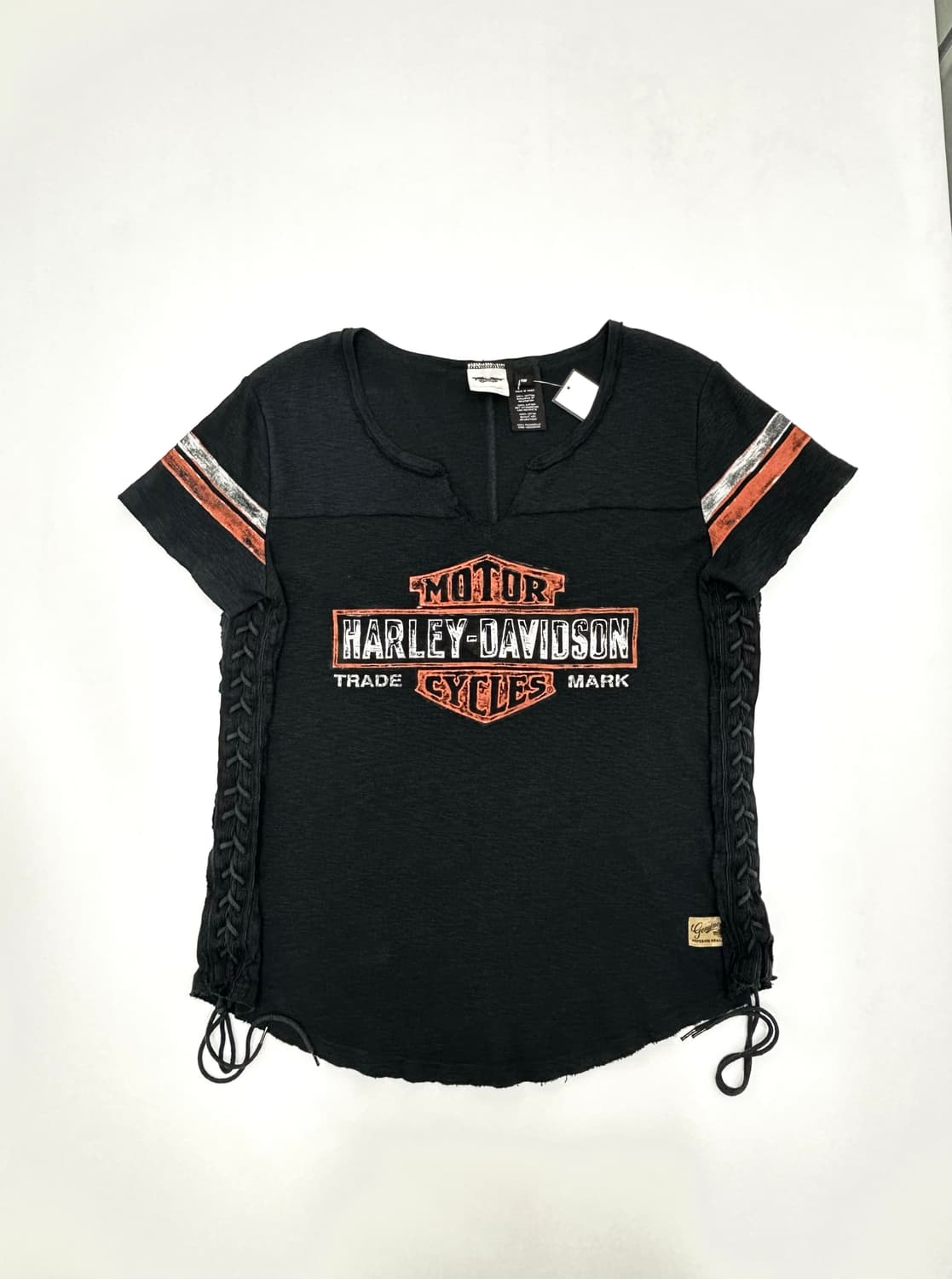 할리데이비슨 우먼 브이넥 반팔티 상품이미지1