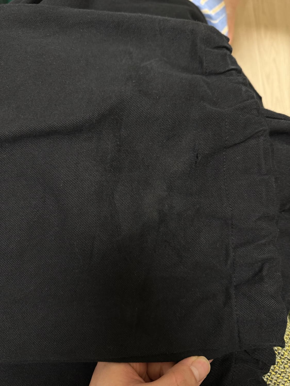 1)탄산마그네슘 스타 아플리케 팬츠 블랙 상품이미지3