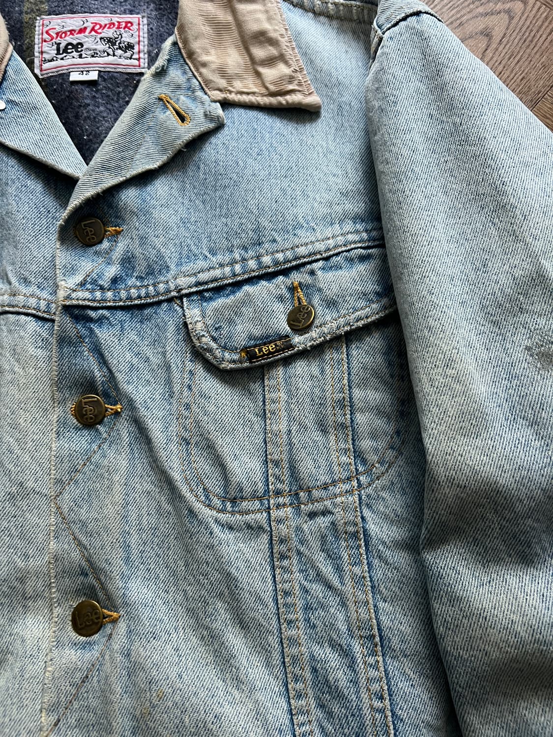 [L]80's Lee 스톰라이더 빈티지 워싱 트러커 자켓 R4 상품이미지3