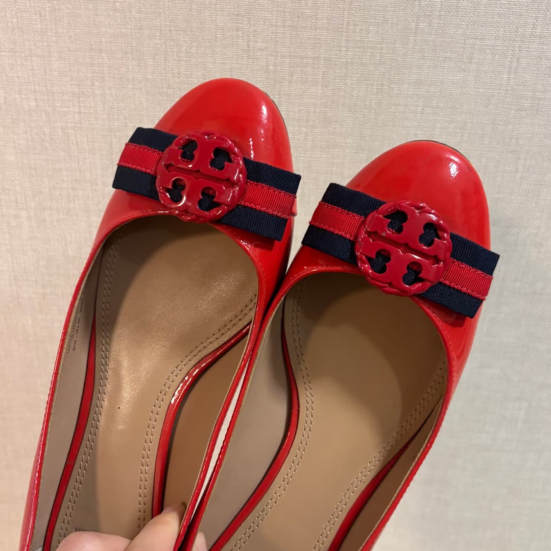 토리버치 레드 네이버 플랫슈즈 240-245 상품이미지3