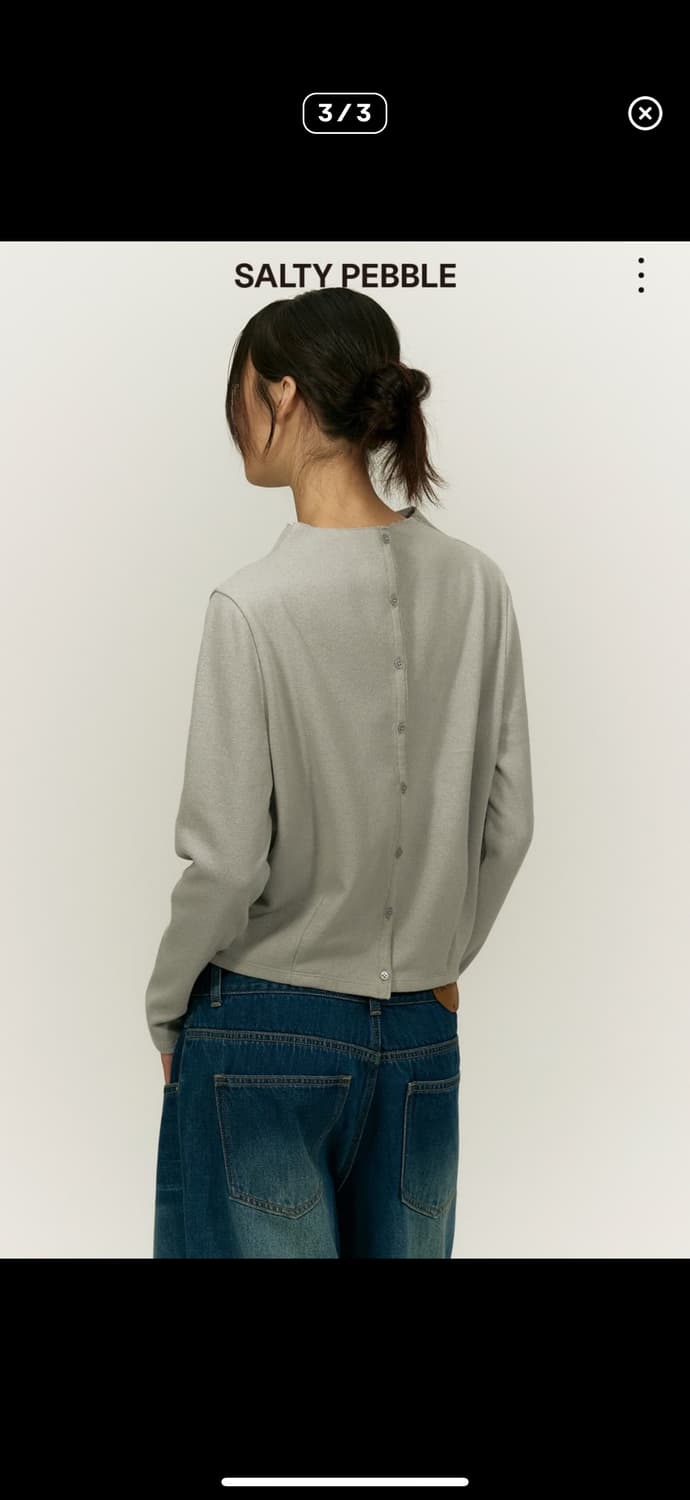 솔티페블 HIGH NECK BOUCLE TOP 상품이미지3