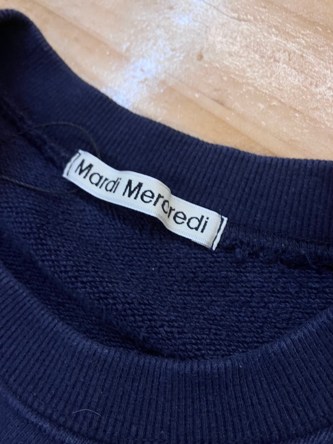 마르디 메크르디 맨투맨 네이비 M  #csz2803 상품이미지4