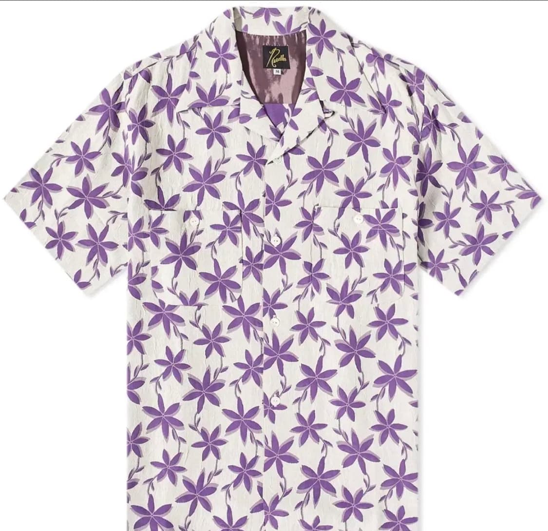 (XL) 23SS 니들스 플로럴 자카드 원업 베케이션 셔츠 MR238 상품이미지1