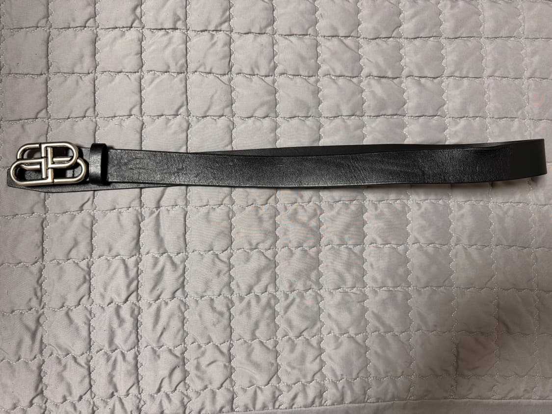 발렌시아가 BB 로고 벨트 90cm 상품이미지4