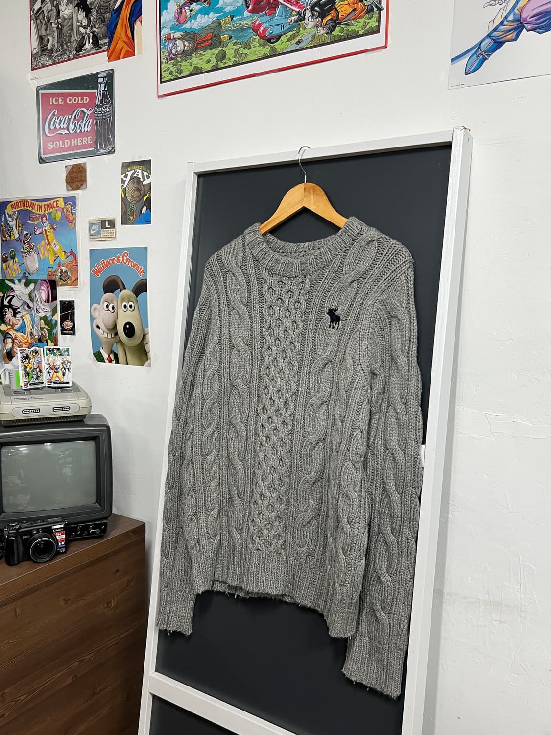 Abercrombie 아베크롬비 꽈배기 케이블 니트 상품이미지1