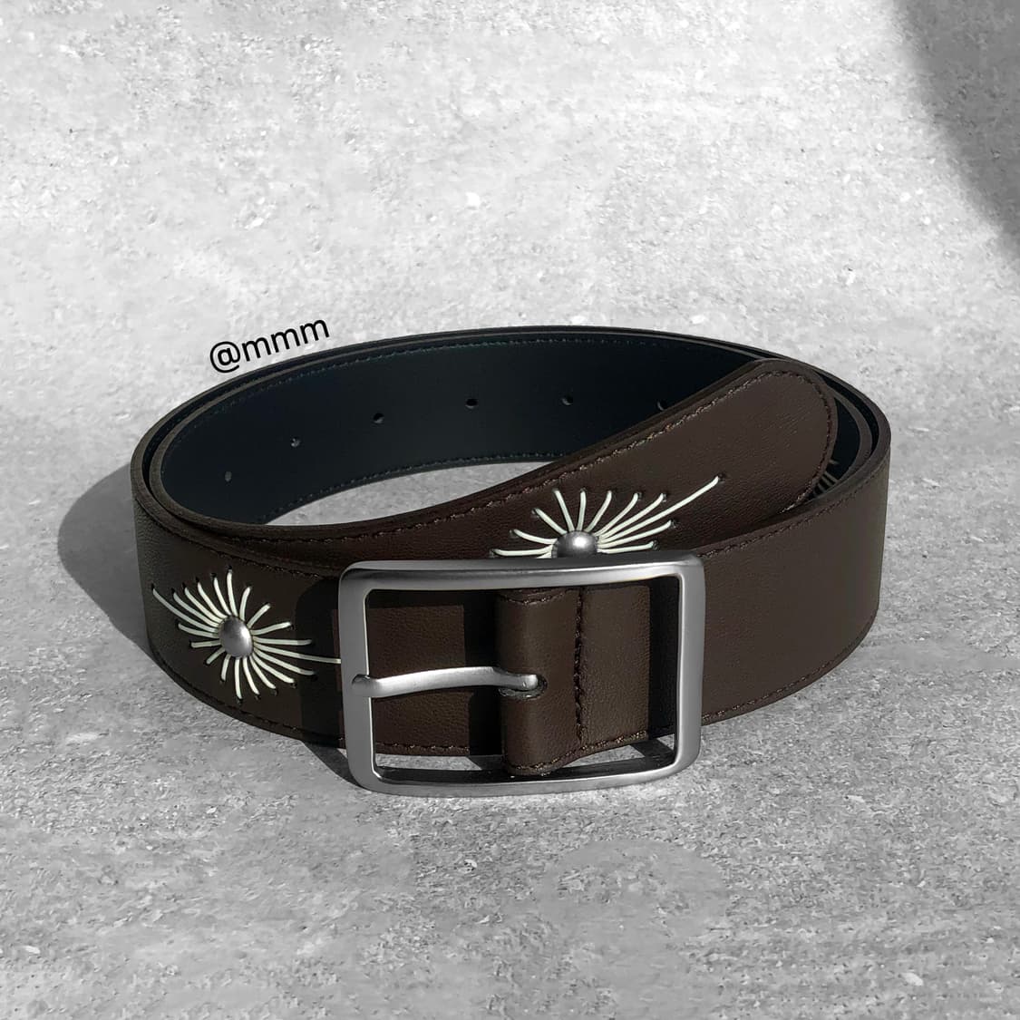 [Unisex] 에스닉 웨스턴 자수 벨트 브라운 상품이미지5