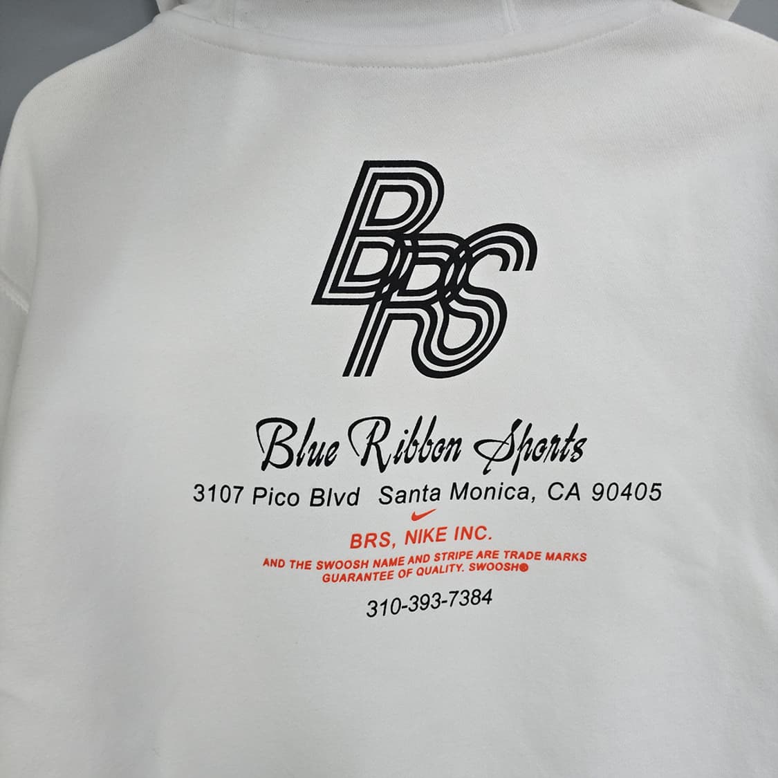 나이키(NIKE) BRS 스우시 블루리본 프린팅 후드티 화이트 L 상품이미지4