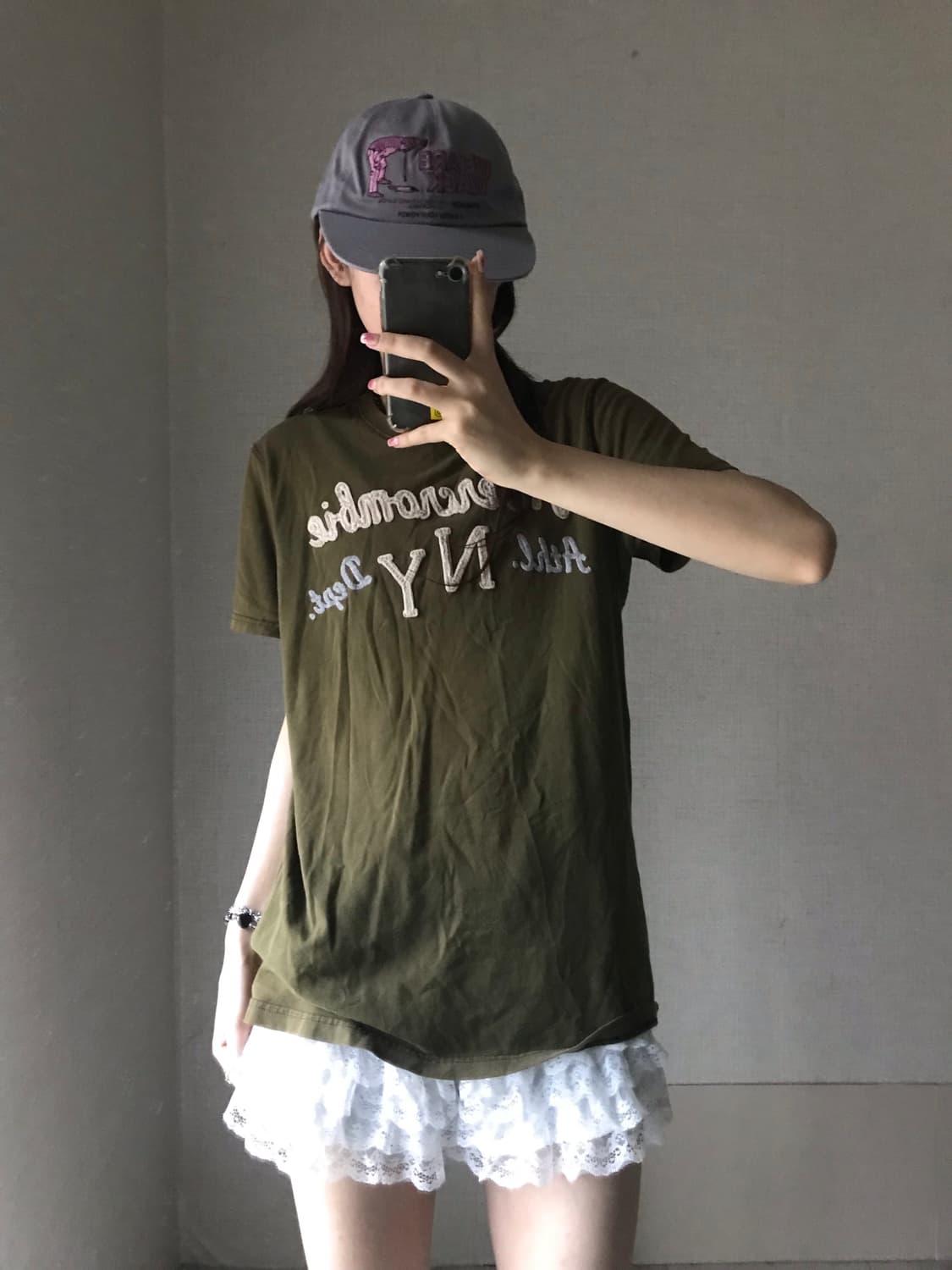 아베크롬비 카키 반팔티셔츠 상품이미지2
