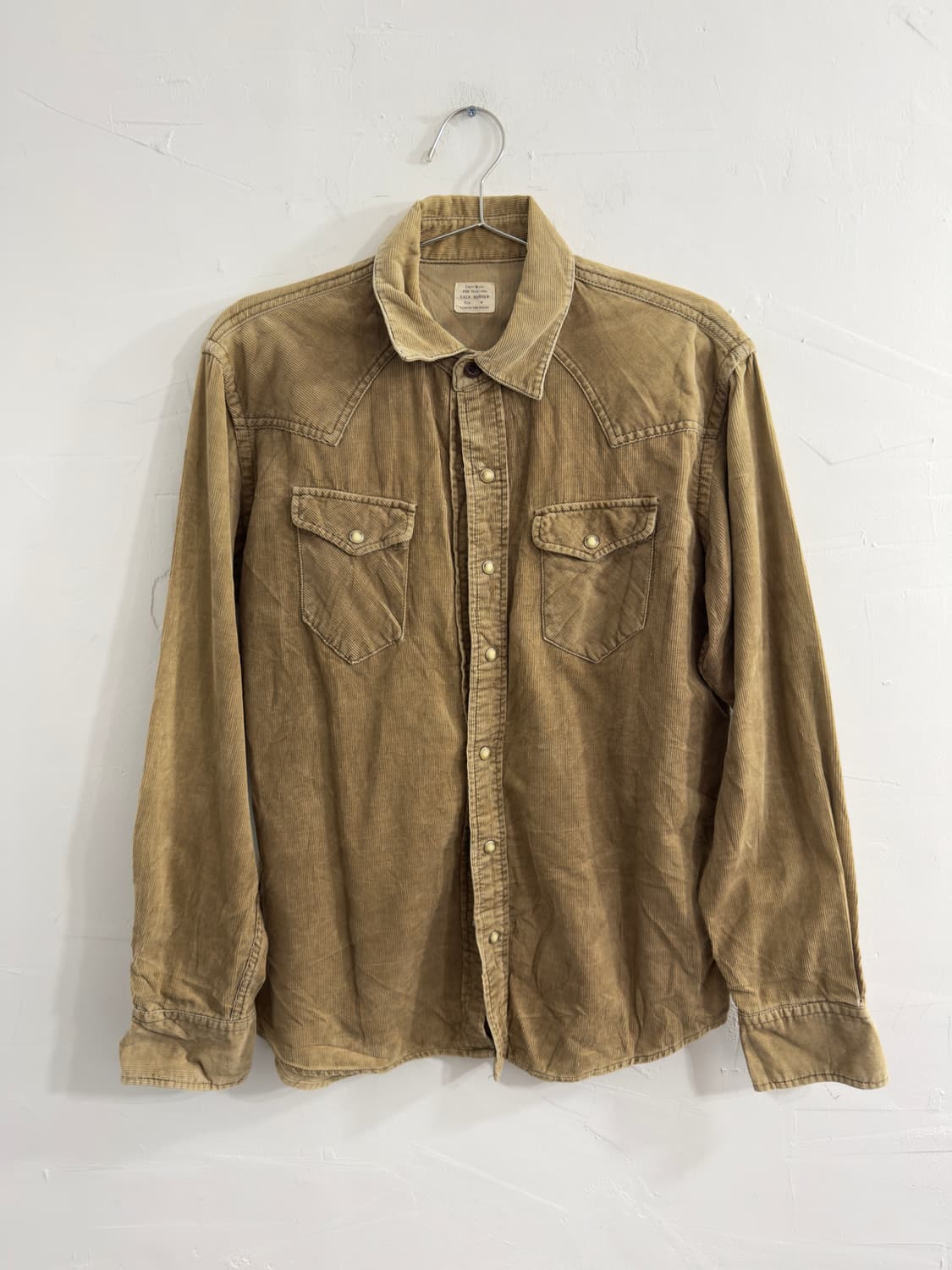 back number beige corduroy shirt 상품이미지1