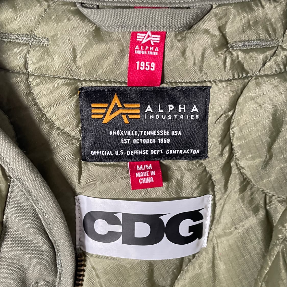 꼼데가르송 CDG X 알파 바이어스 라이너 자켓 (on.742)   상품이미지9