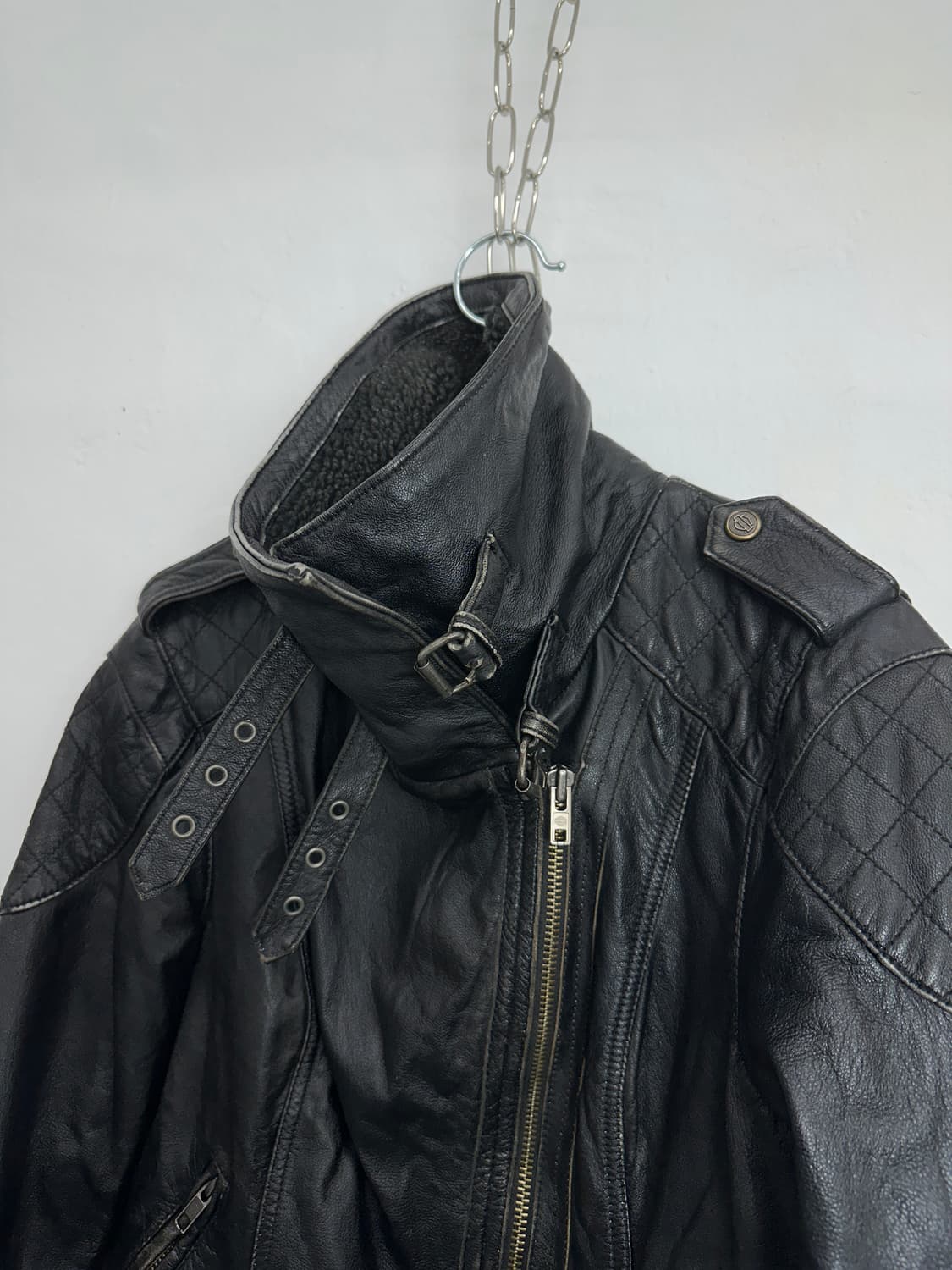 Harley Davidson Asymmetric Goat Leather 상품이미지5