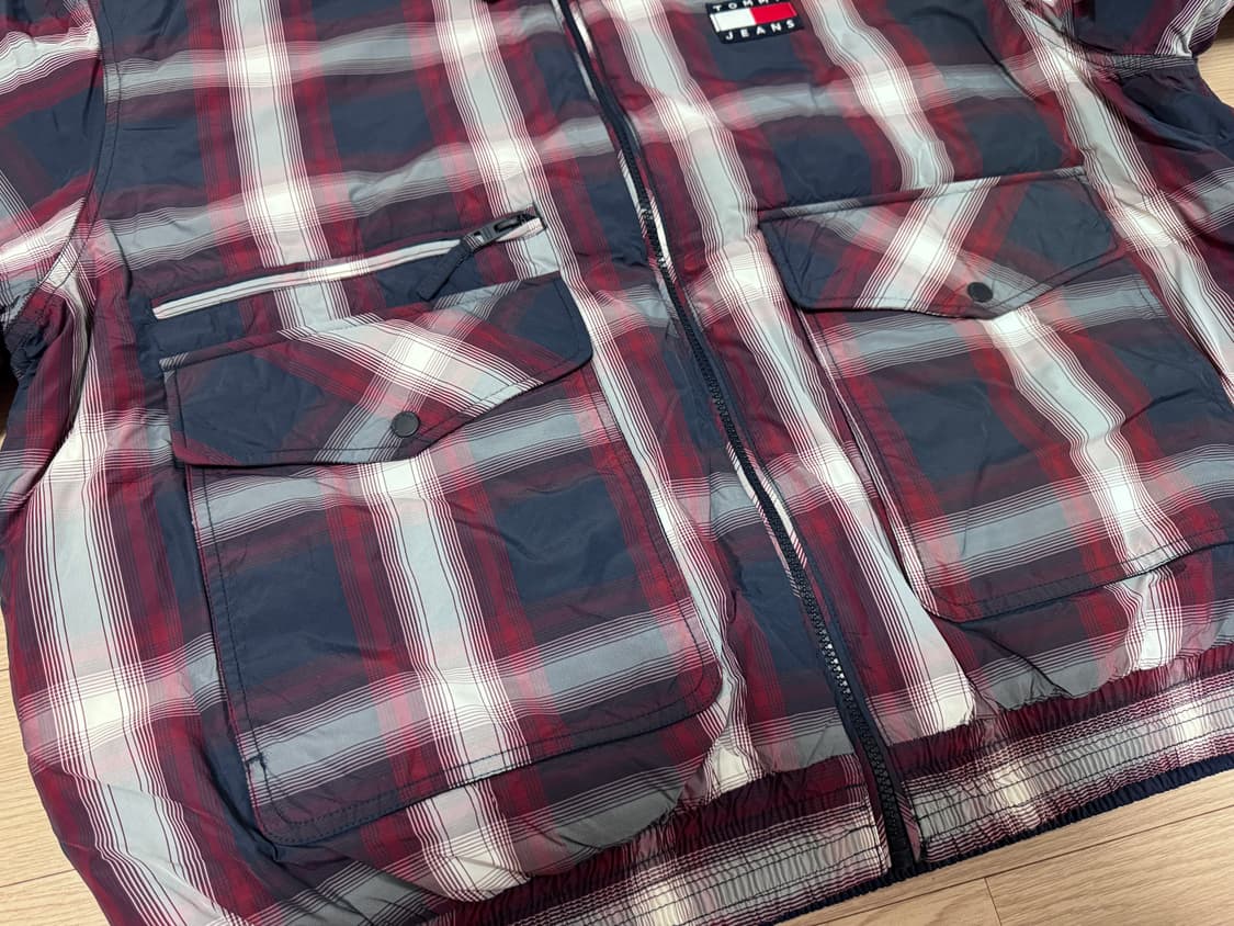 (새상품) 타미진스 리버시블 체크 헤링본 자켓 XXL 상품이미지4