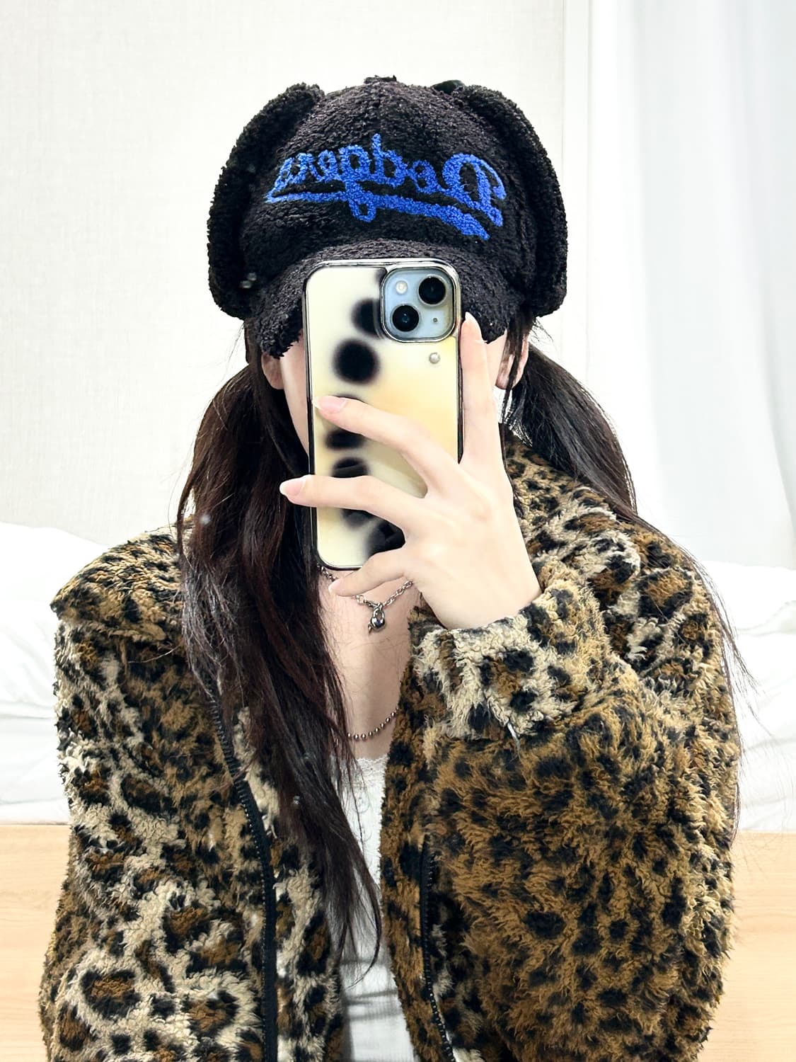 MLB LA다저스 블랙 뽀글이 트루퍼 햇 상품이미지2