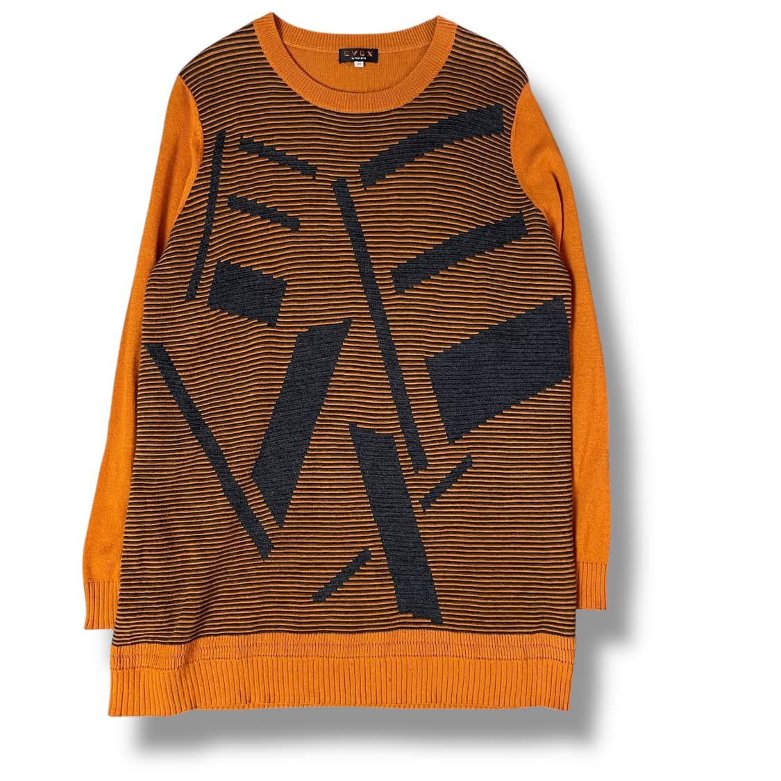 EVEX 울혼방 자가드 패턴 니트 42 상품이미지1