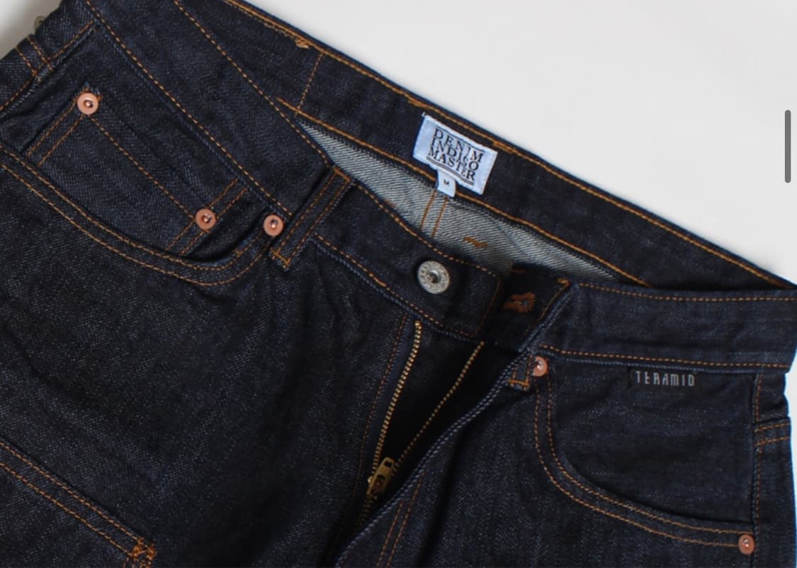 데님인디고마스터 더블니 바이커 데님 팬츠 상품이미지5