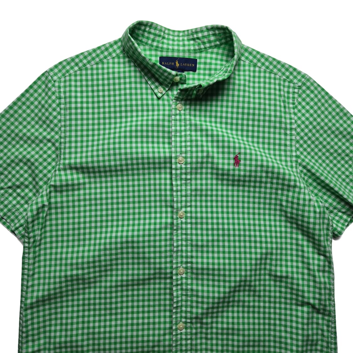 [XL(18-20)] 폴로 랄프로렌 깅엄체크 반팔셔츠 상품이미지3