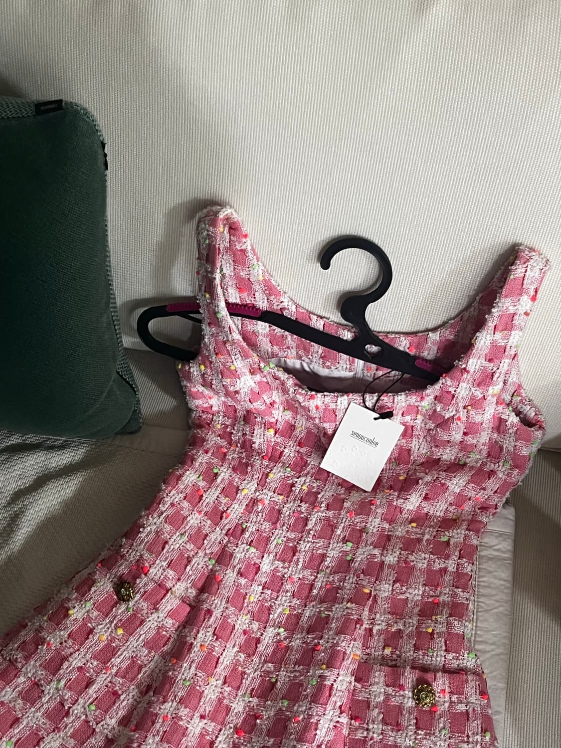 서쿠키 스트로베리 트위드 원피스 s 상품이미지2