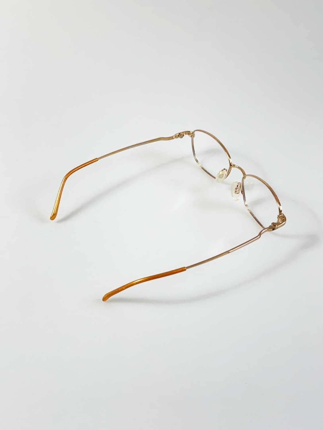 90s JODPHUR 골드 메탈 슬림 스퀘어 빈티지 안경 상품이미지4