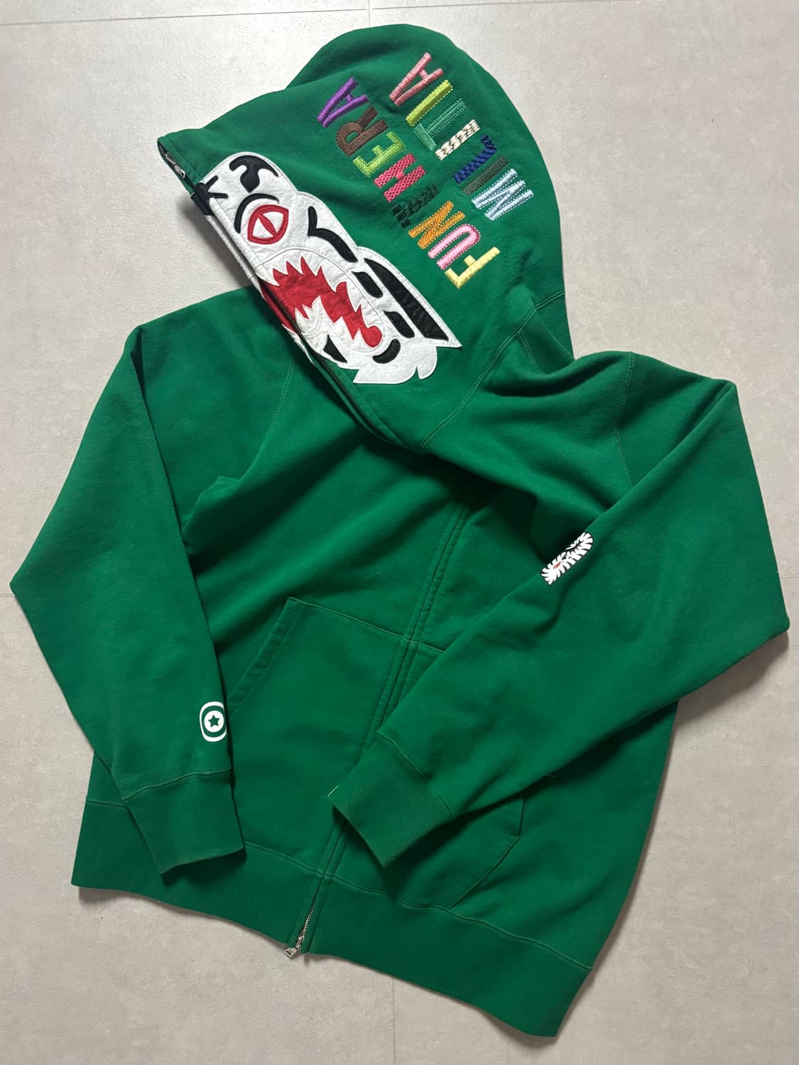 BAPE 베이프 화이트 타이거 풀 후드집업 상품이미지1