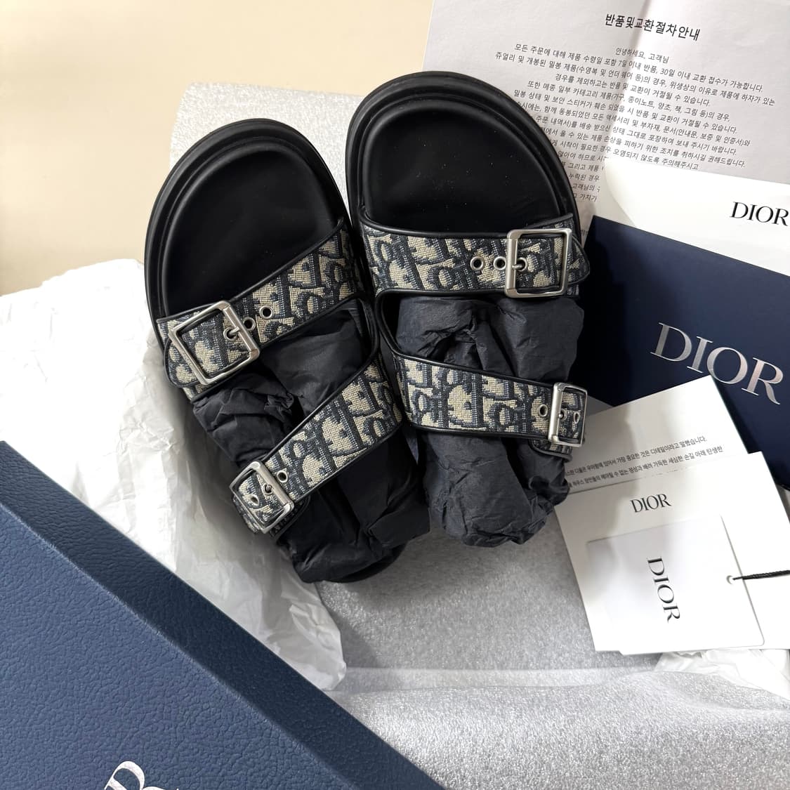 [41/당일출고]디올 오블리크 아쿠아 샌들 / 슬리퍼 상품이미지2