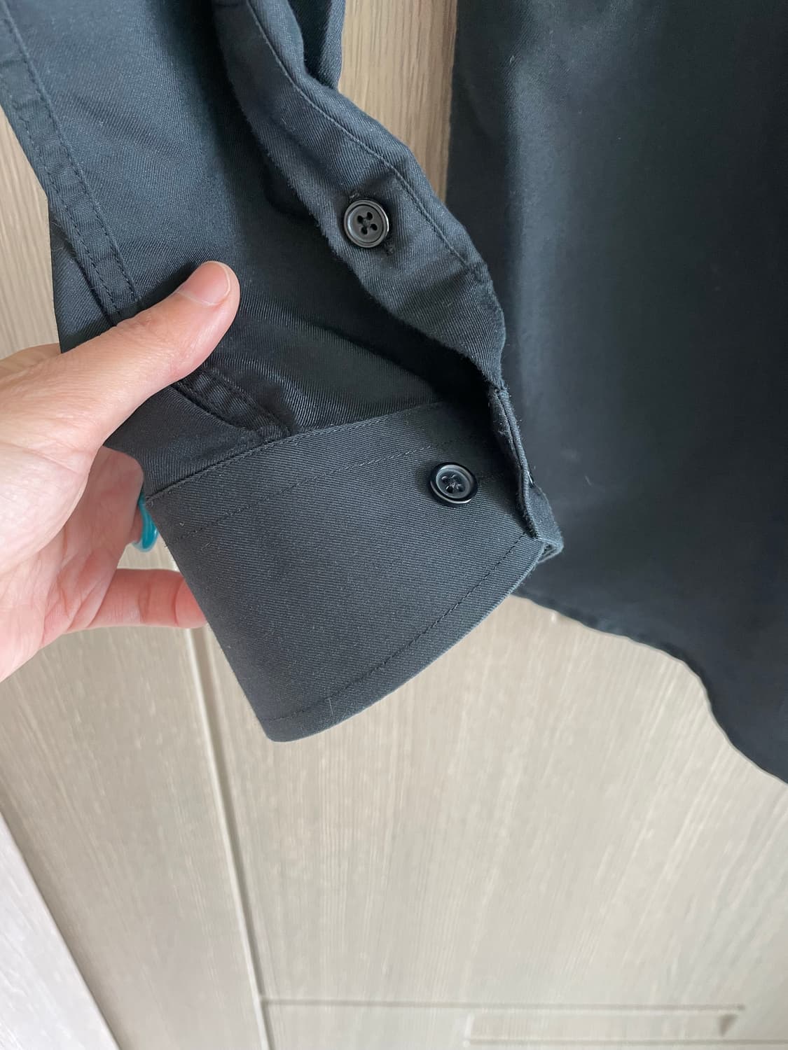 펑크 락시크 나나 블랙 롱셔츠 상품이미지3