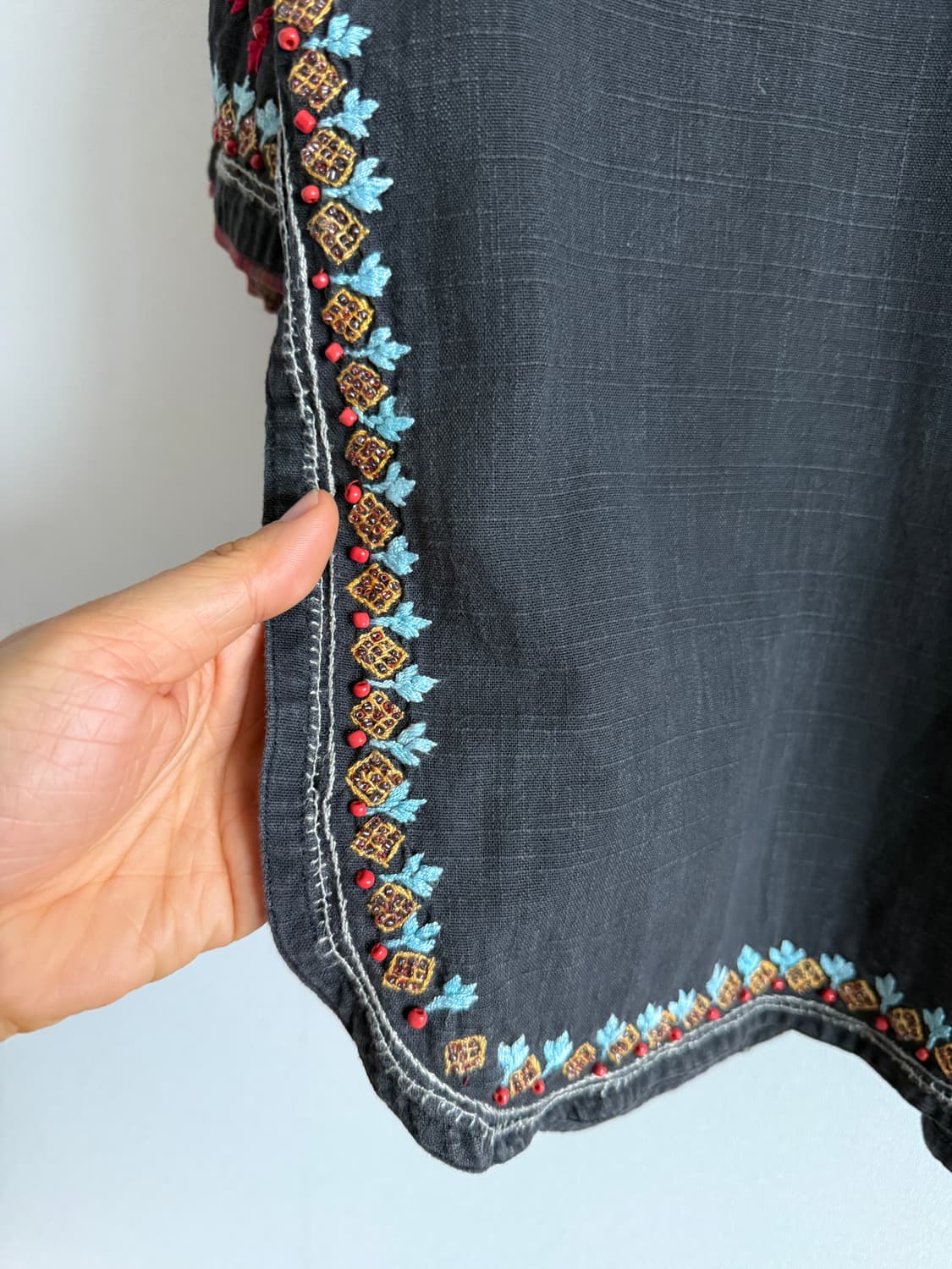 Pre owned 7부 자수 블라우스 상품이미지5