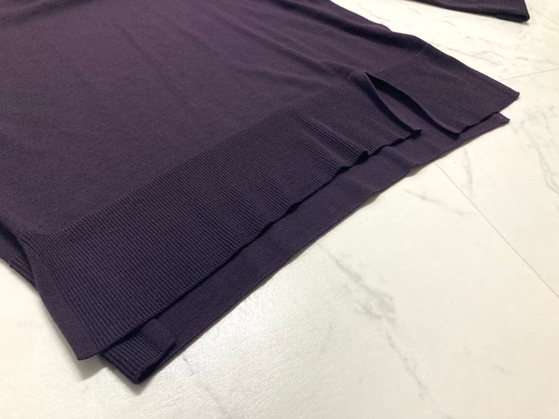 우영미 19FW 밑단 절개 니트 스웨터 46, 100-105 상품이미지4