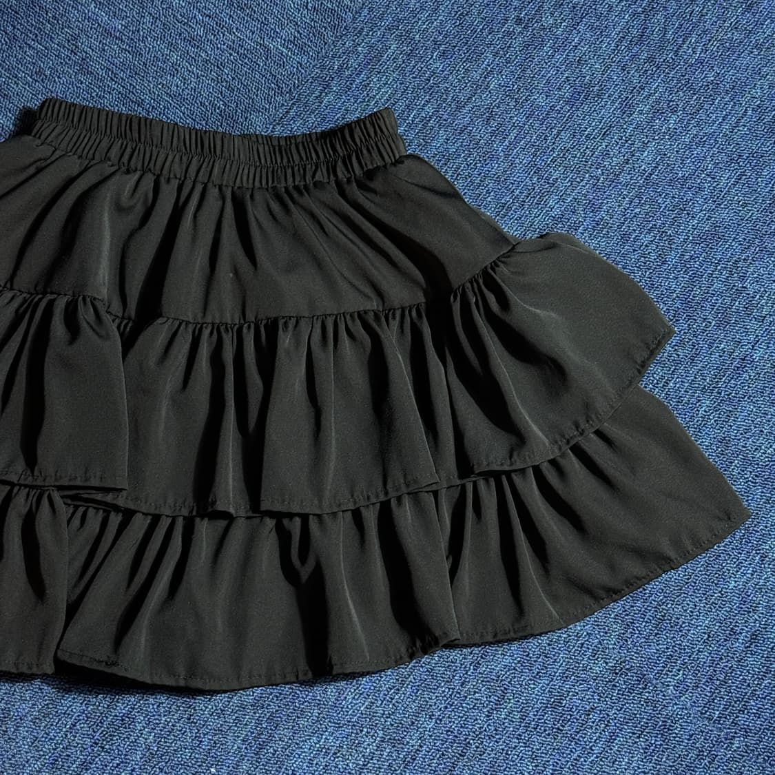 모리걸 캉캉 블랙 미니스커트 상품이미지2