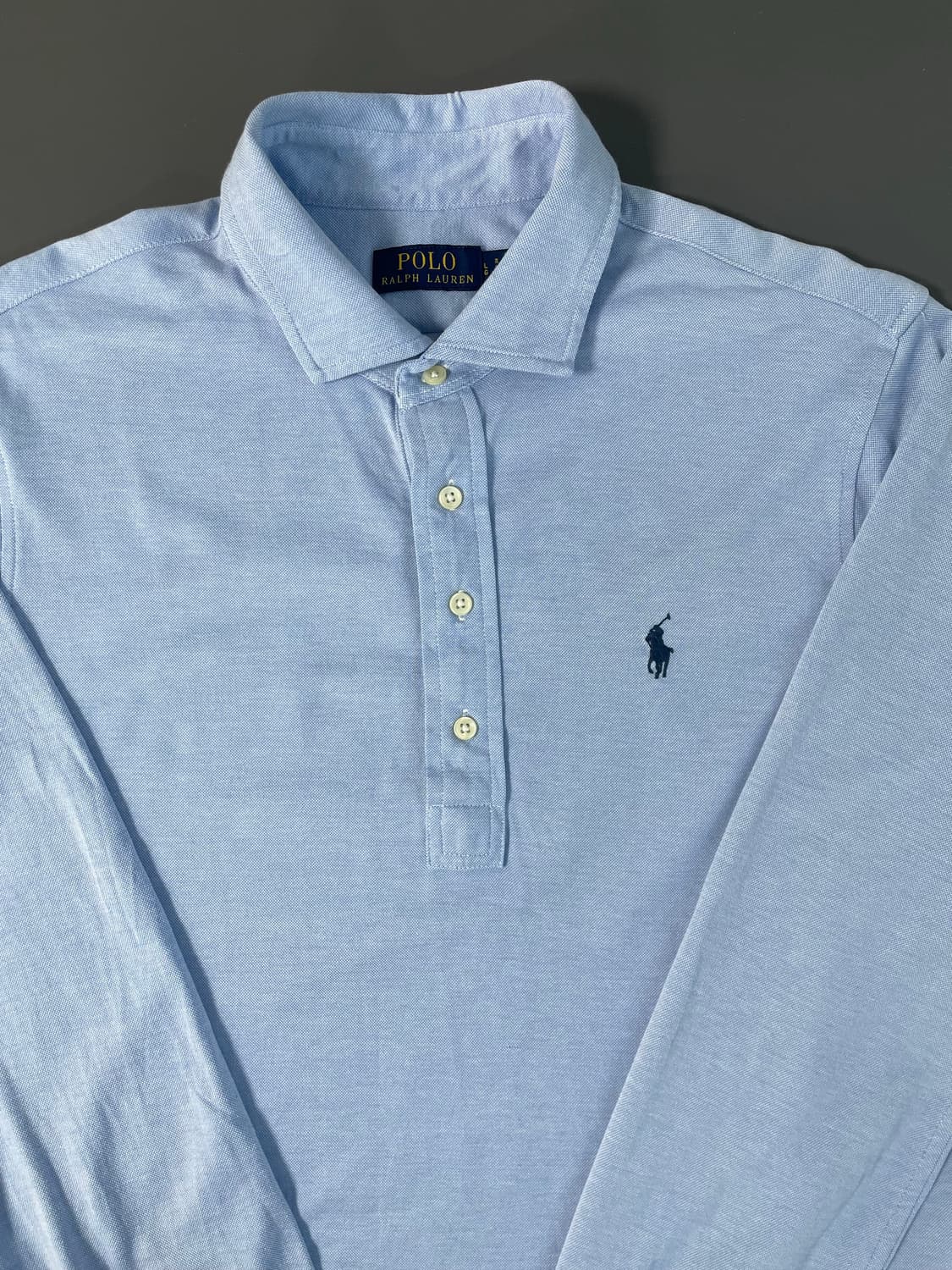 [L] 폴로 랄프로렌 메쉬 폴로 긴팔 티셔츠 상품이미지2