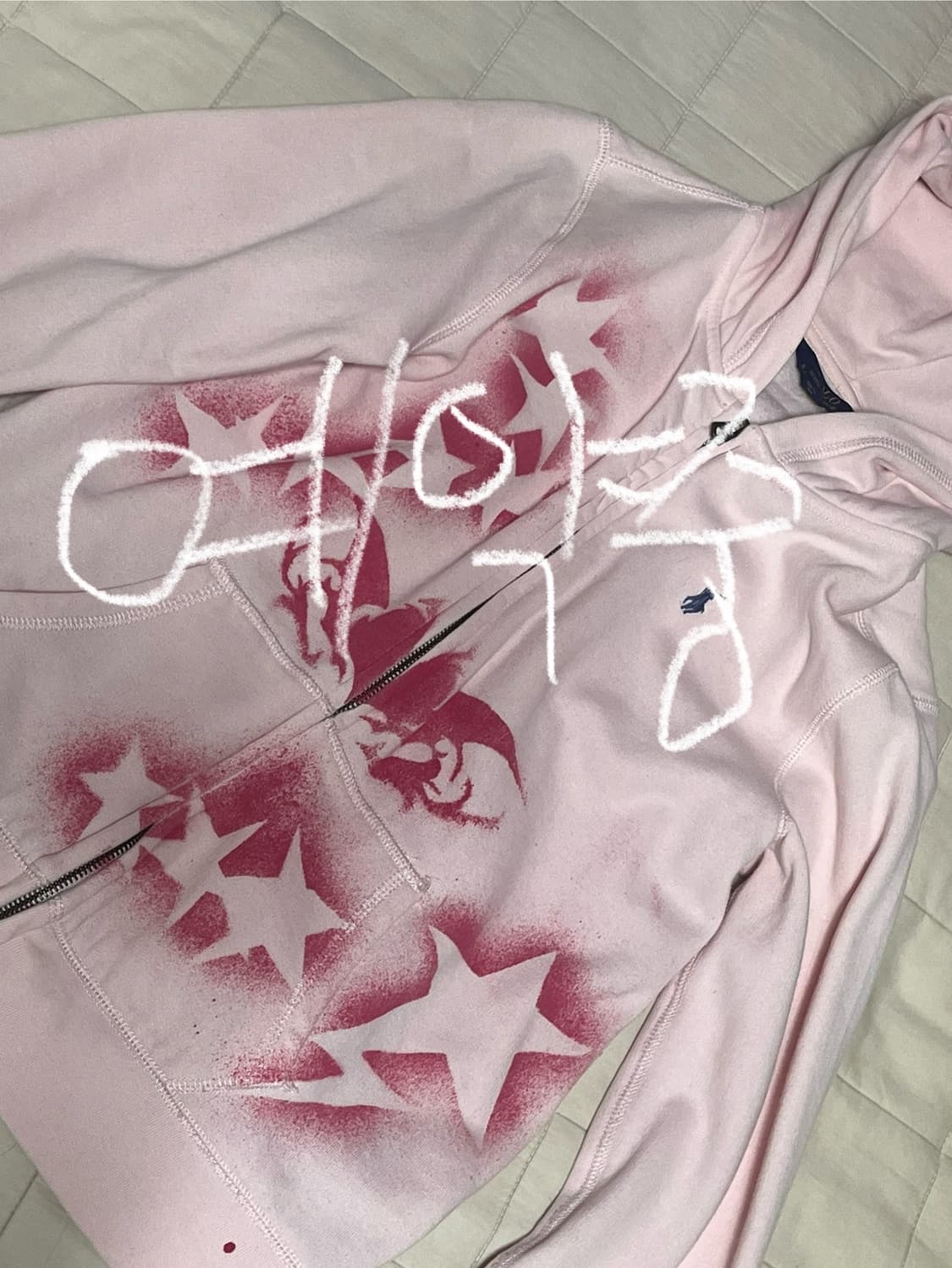 폴로 랄프로렌 커스텀 핑크 후드집업 상품이미지1