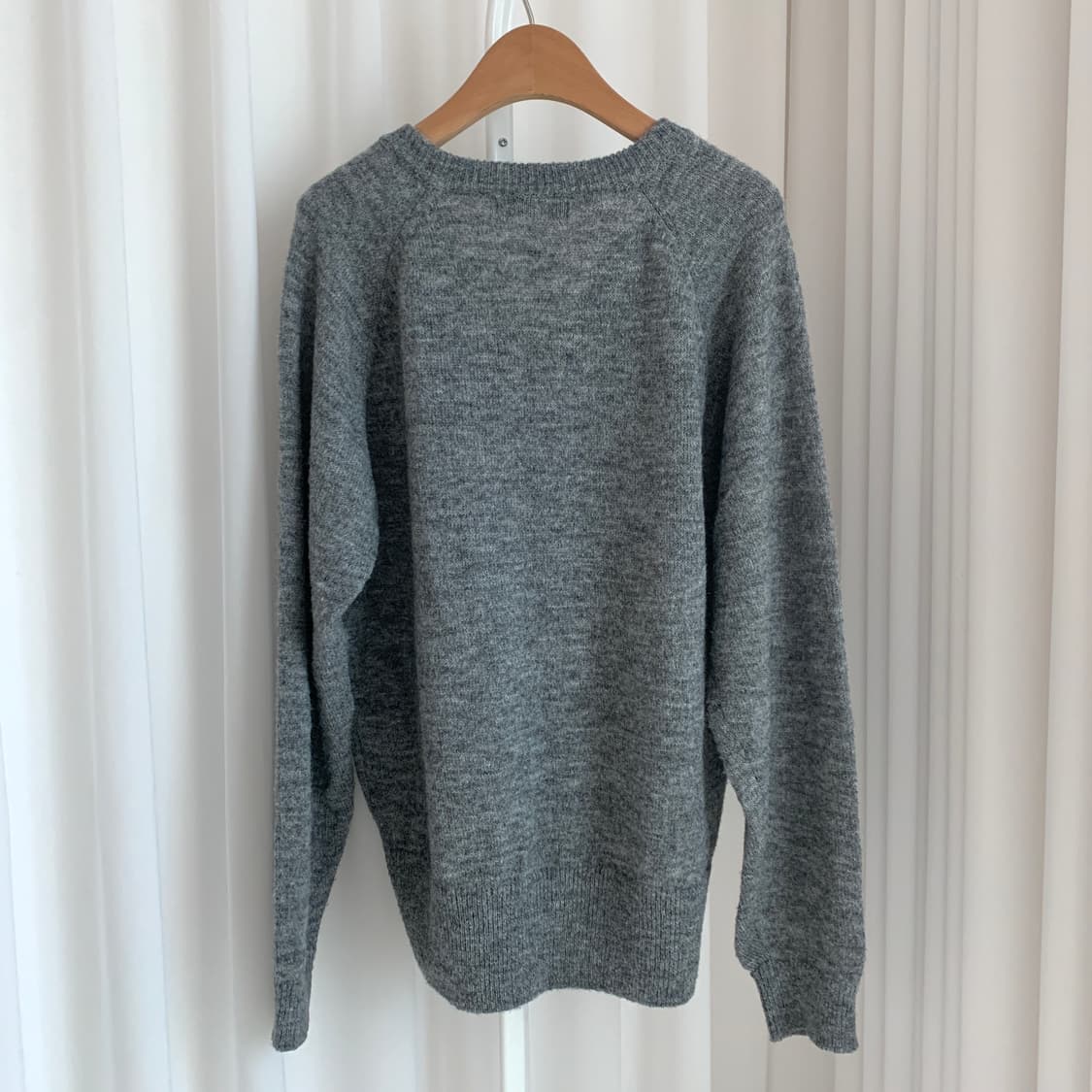 빈티지 브이넥 루즈핏 롱니트 상품이미지5