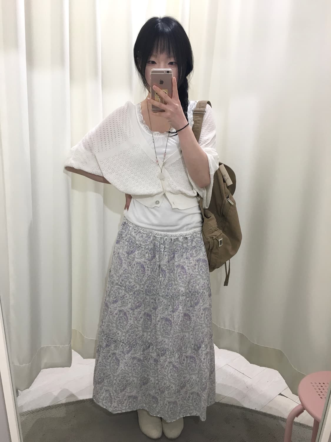 earth music floral skirt 상품이미지3