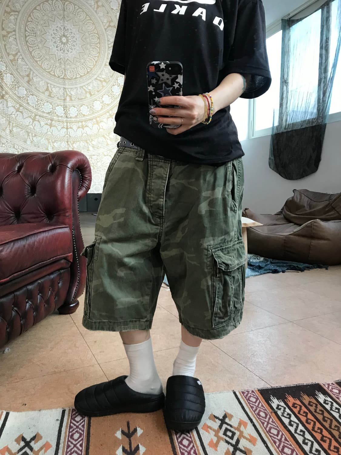 홀리스터 카모 카고 반바지  상품이미지1