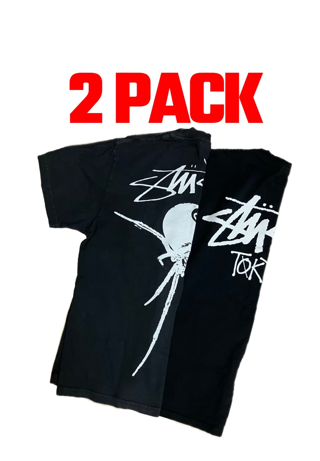 [L]스투시 반팔티 2pack 상품이미지1