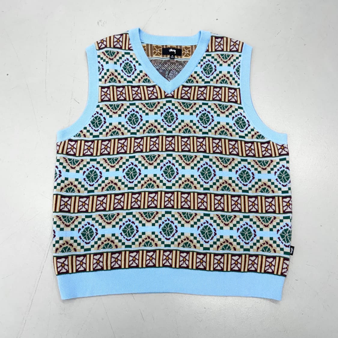 스투시 기자 스웨터 에스닉 니트 베스트  상품이미지2