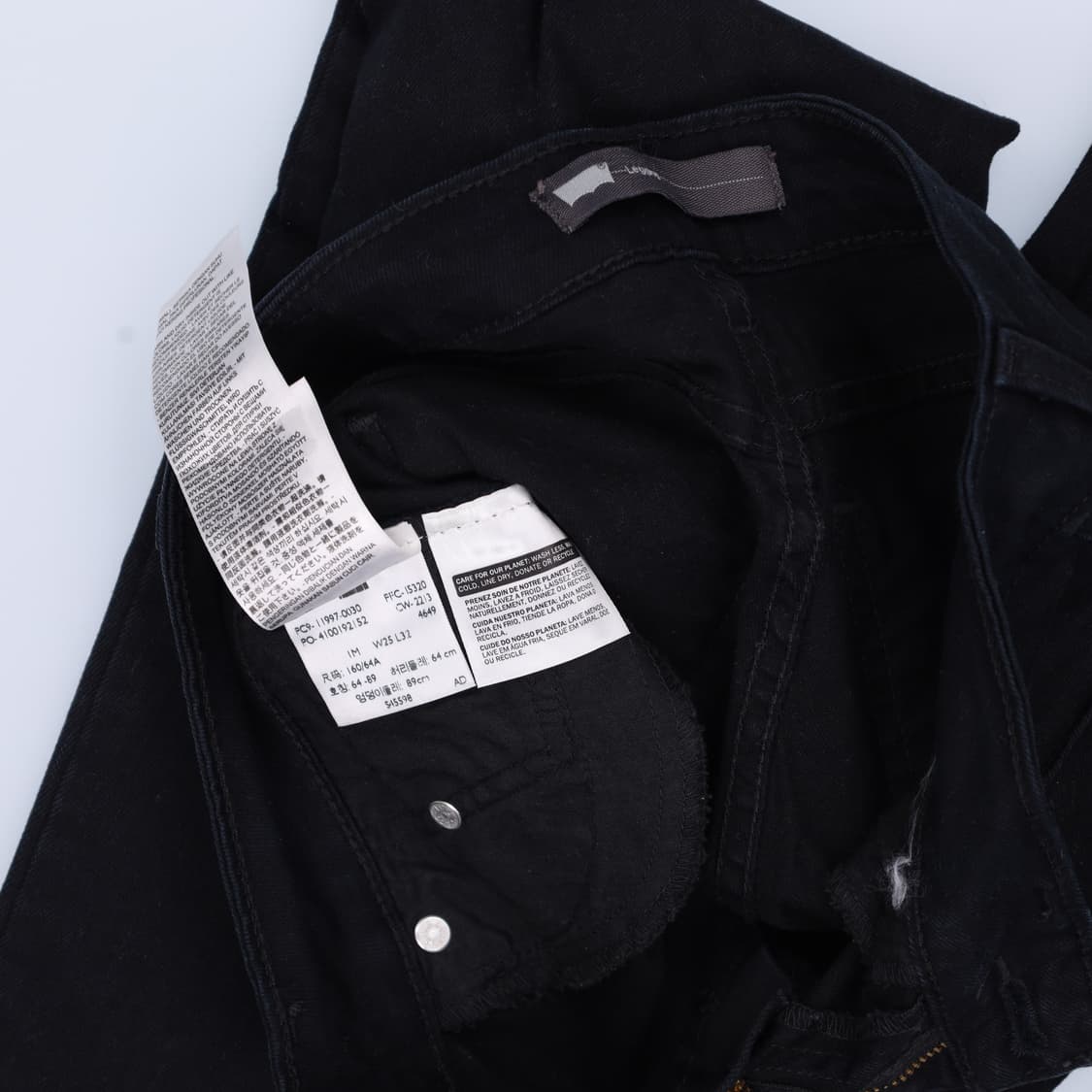 W25L32 리바이스 블랙진 스키니진 0406H1 상품이미지5