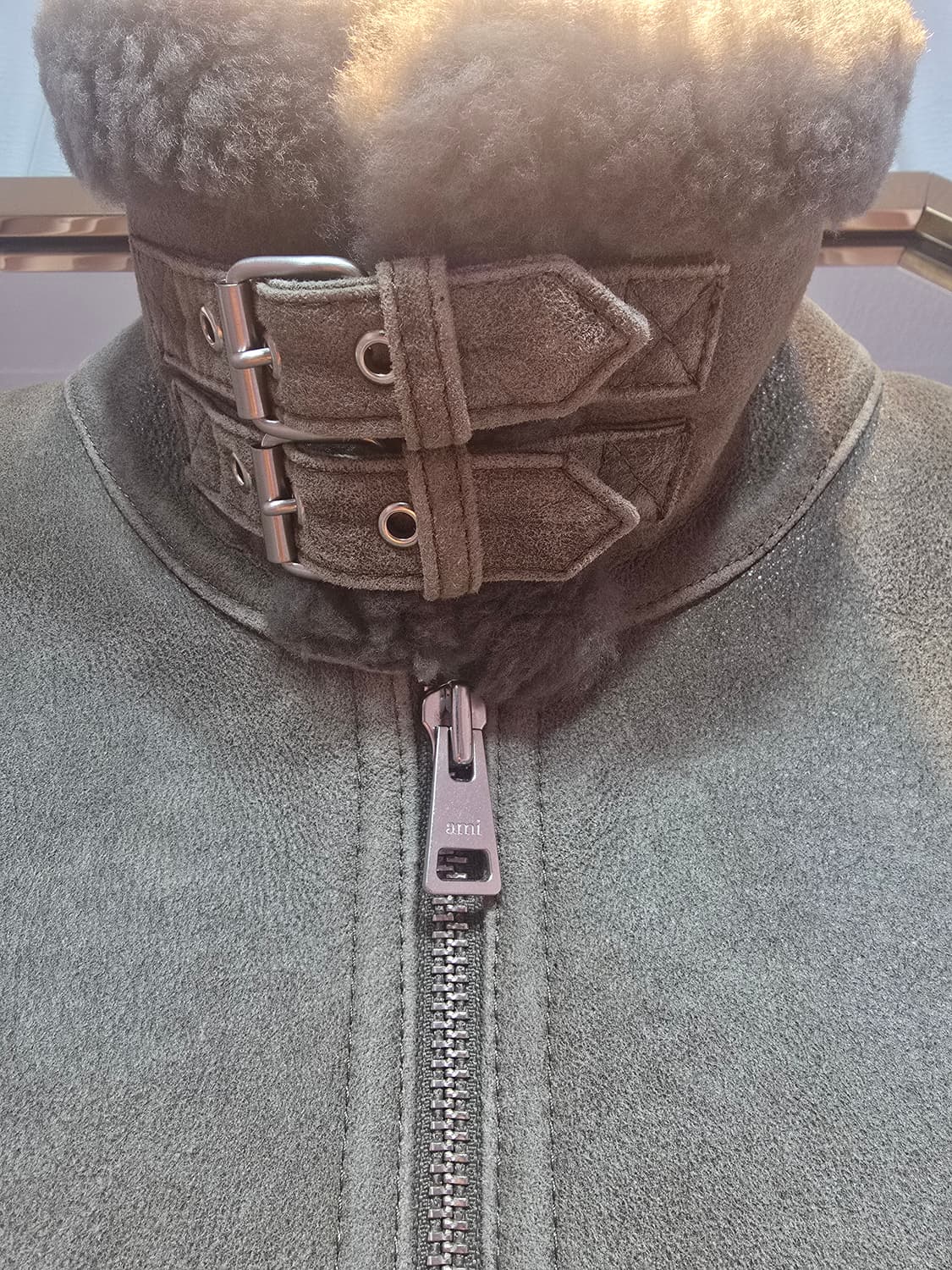 아미 램 시어링 봄버 자켓 M택포 상품이미지4