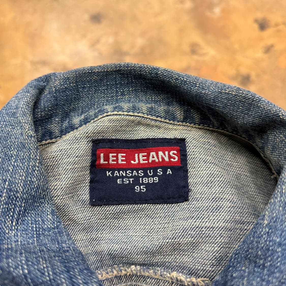 [ 정품/95 ] Lee 워싱 데님 자켓 b14 상품이미지6