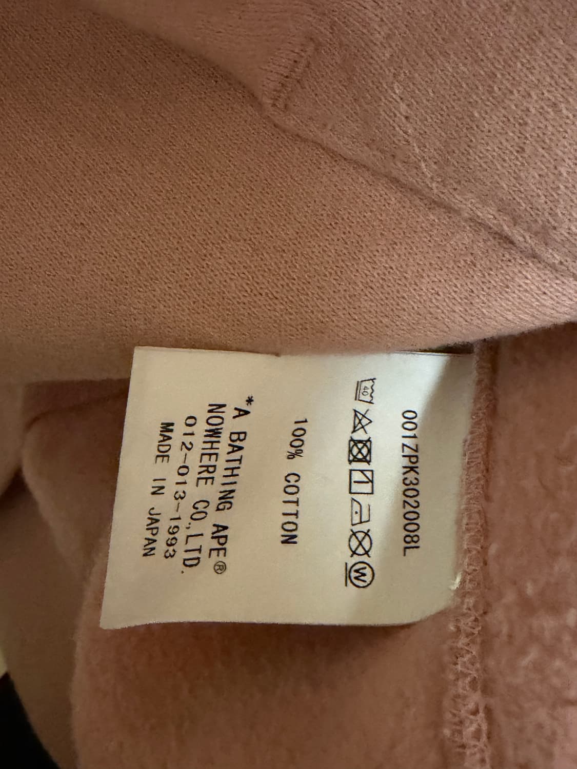 베이프 퍼스트 카모컬리지 후드집업 핑크 M 상품이미지5