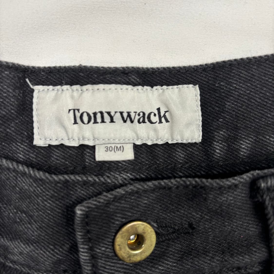 토니웩 흑청 데님 와이드 팬츠 30 inch 상품이미지7