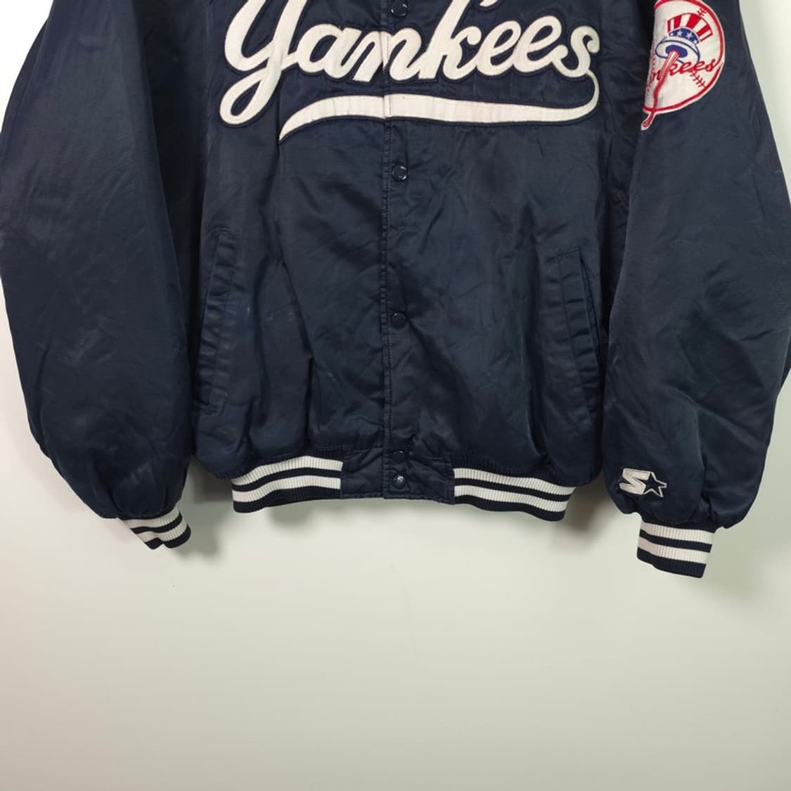 90s 스타터 양키스 다이아몬드 컬렉션 사틴 자켓 L 상품이미지4