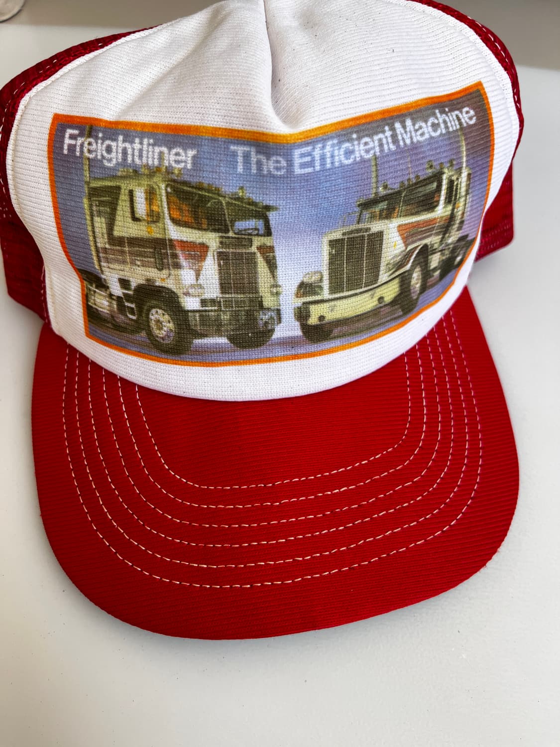 USA 빈티지 트러커 캡 레드 상품이미지1