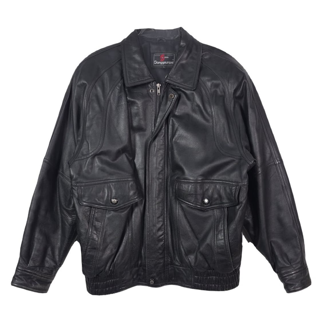 빈티지 리얼 양가죽 오버핏 블루종 자켓 L 상품이미지1